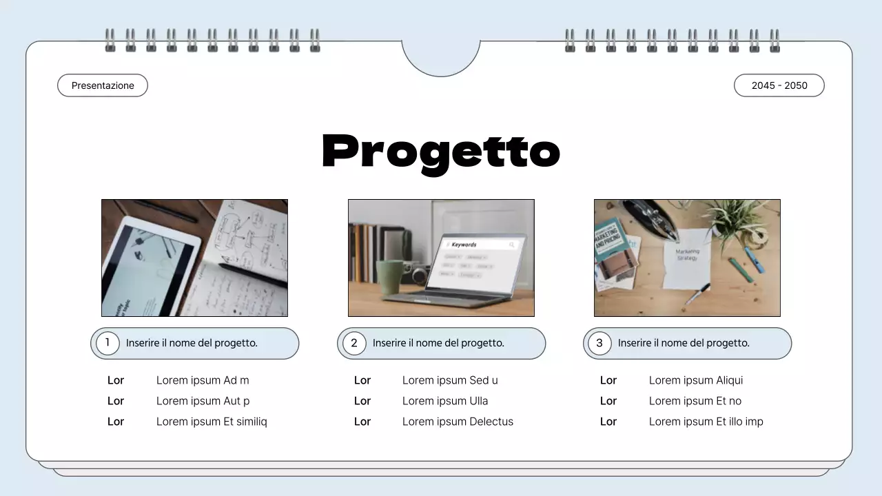 Portafoglio con cornice semplice in azzurro