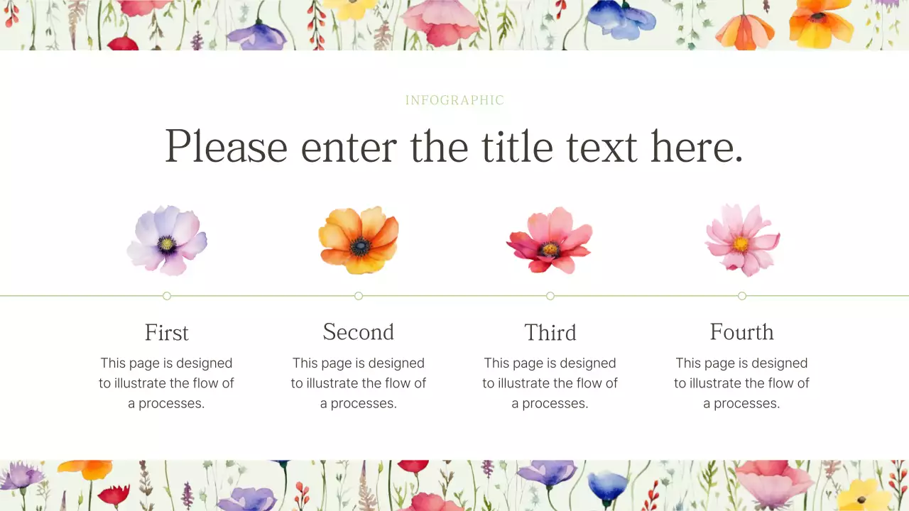 Presentasi Dokumen Bunga Berwarna-warni