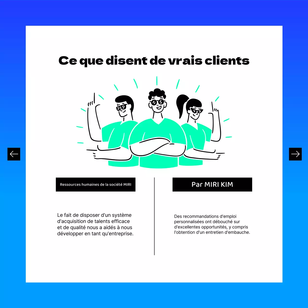 Promouvoir la plateforme moderne de recherche d'emploi de Blue and Mint