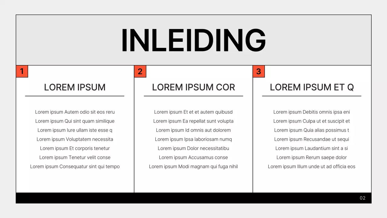 Een eenvoudige marketeersportefeuille in grijs en oranje