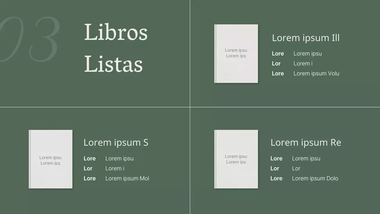 Una elegante propuesta de libro en color caqui