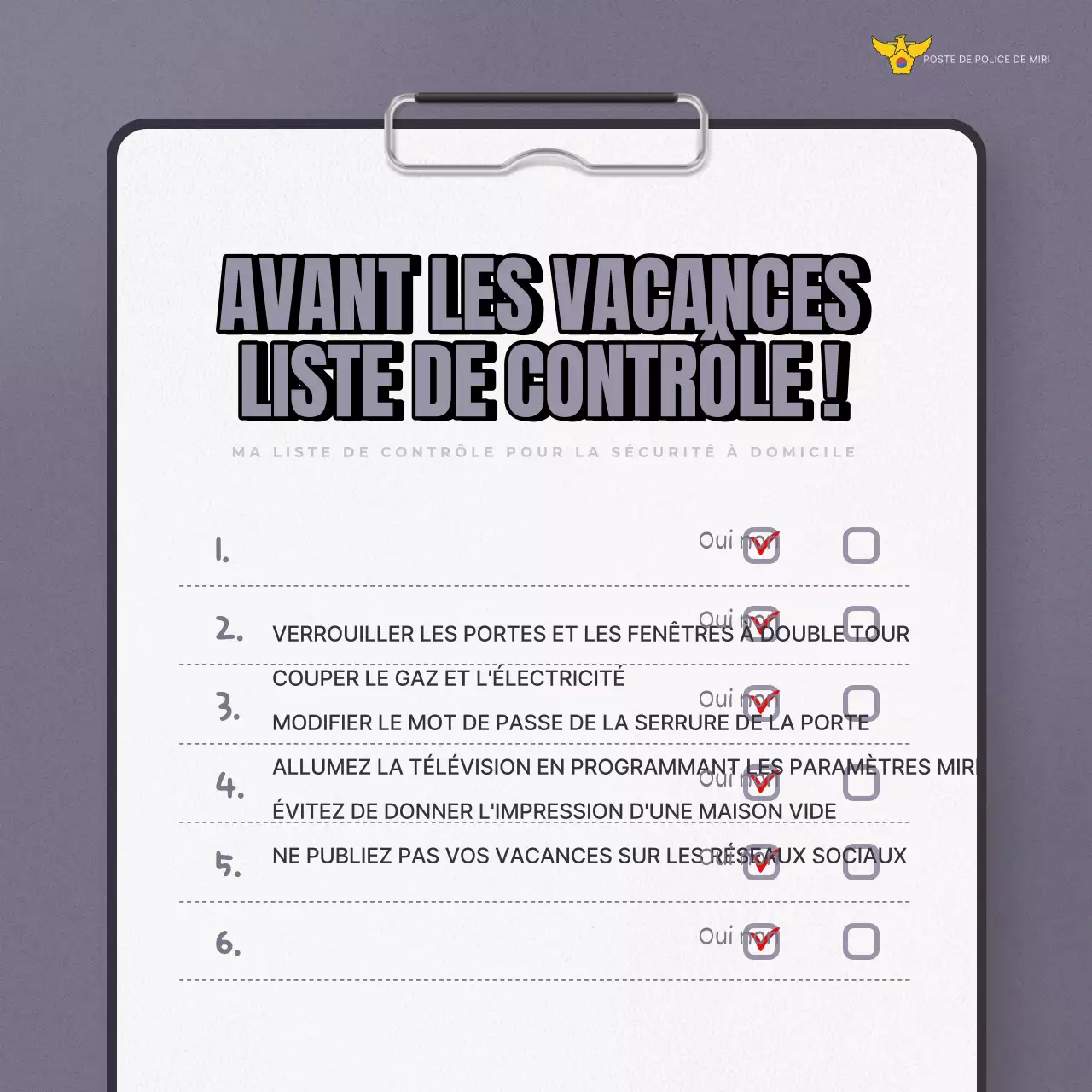 Une campagne de sécurité contre le vol en vacances très tendance, en beige et en gris