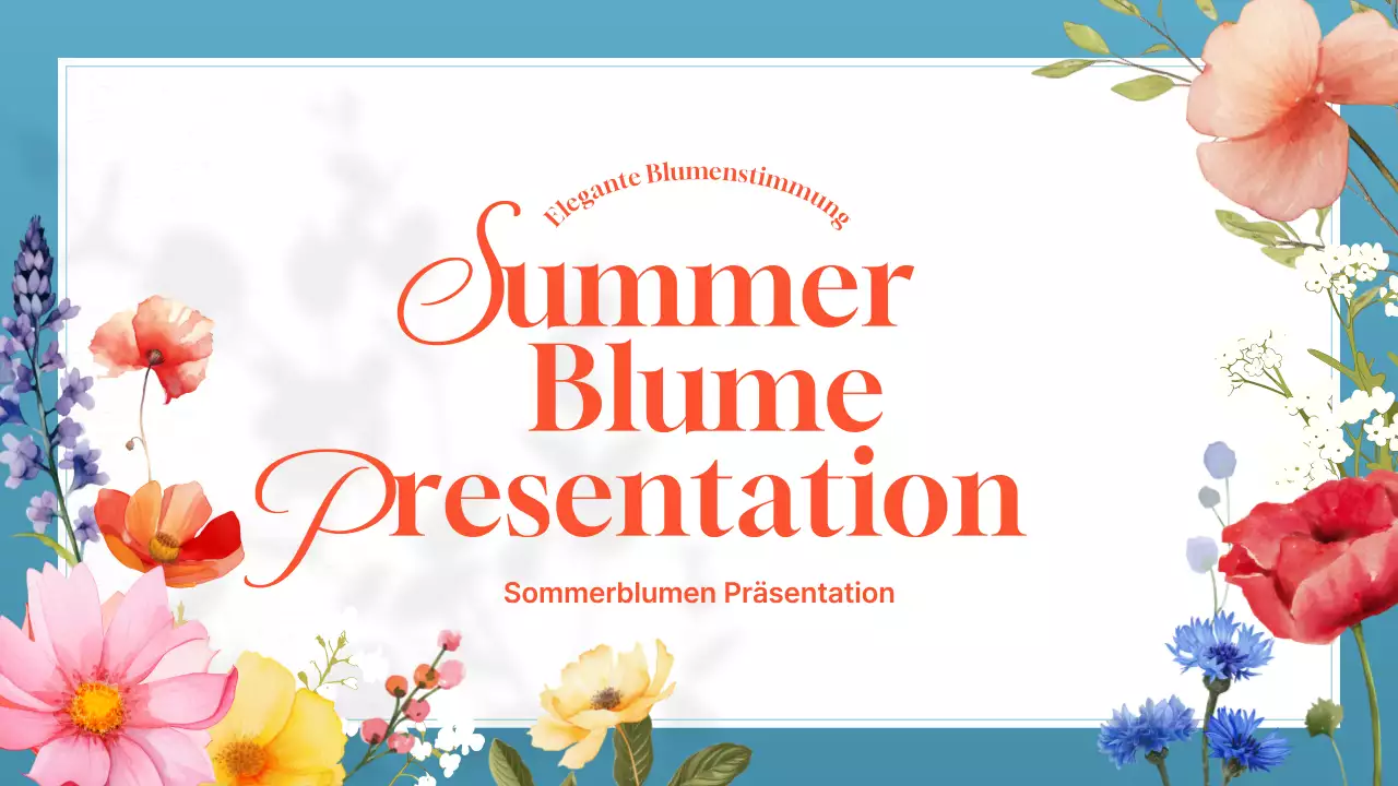 Ein Leitfaden für schöne Sommerblumen in Weiß und Orange