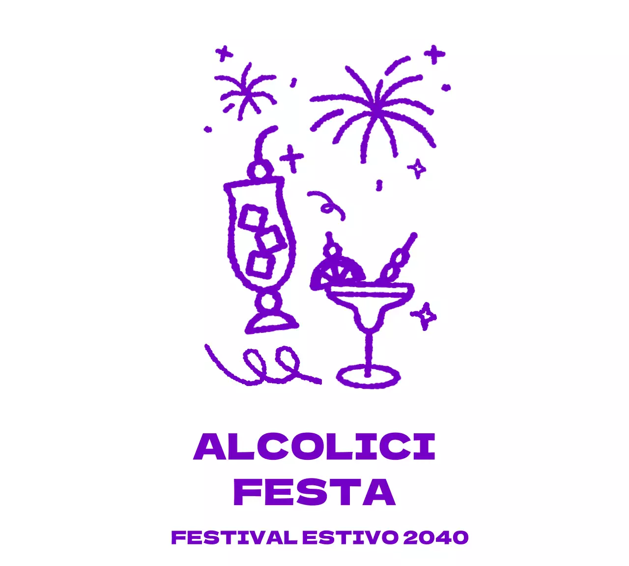 Merchandising del festival con graffiti su bicchieri da bibita di varie forme