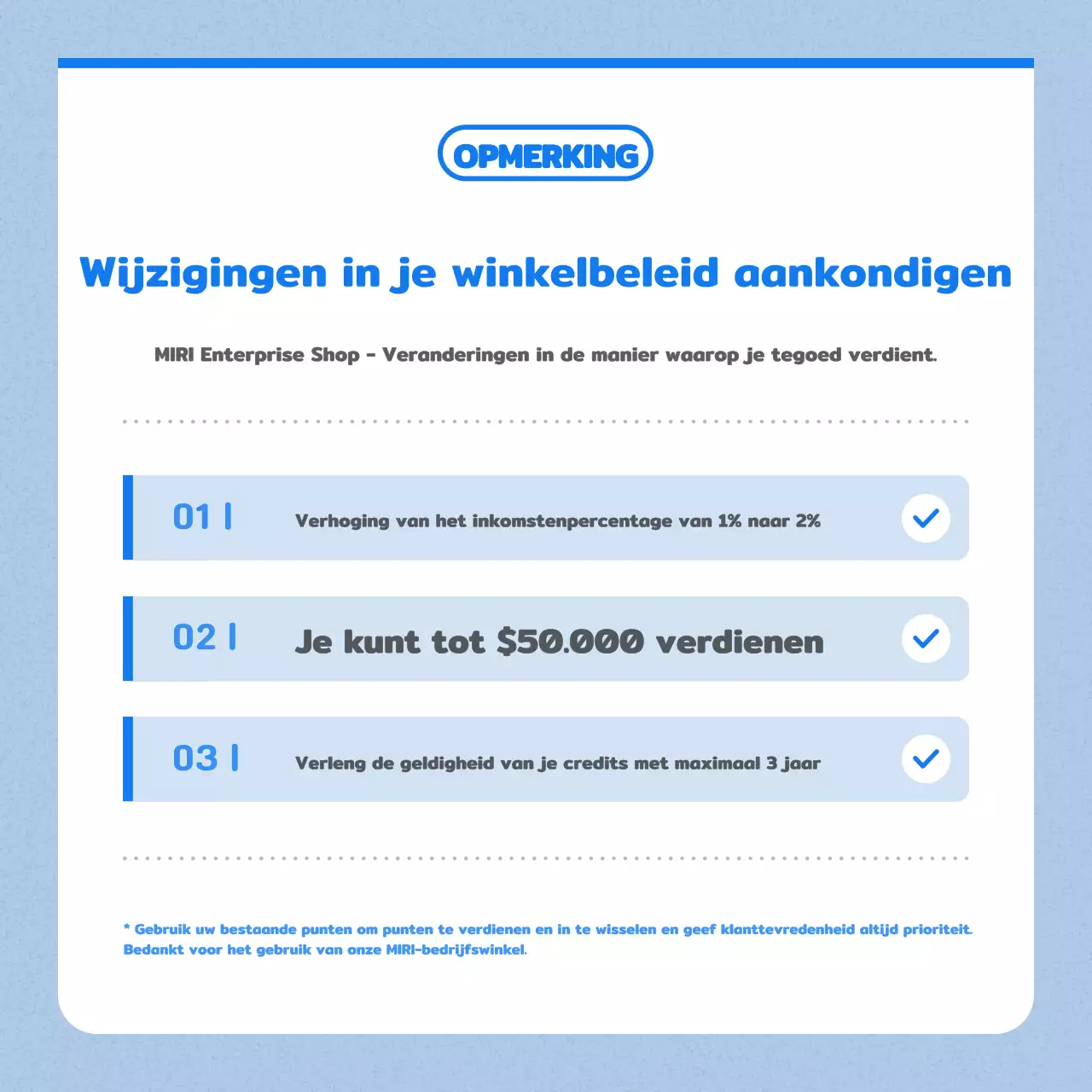 Een gids om het beleid van je winkel te veranderen voor een moderne blauwe en zwarte look