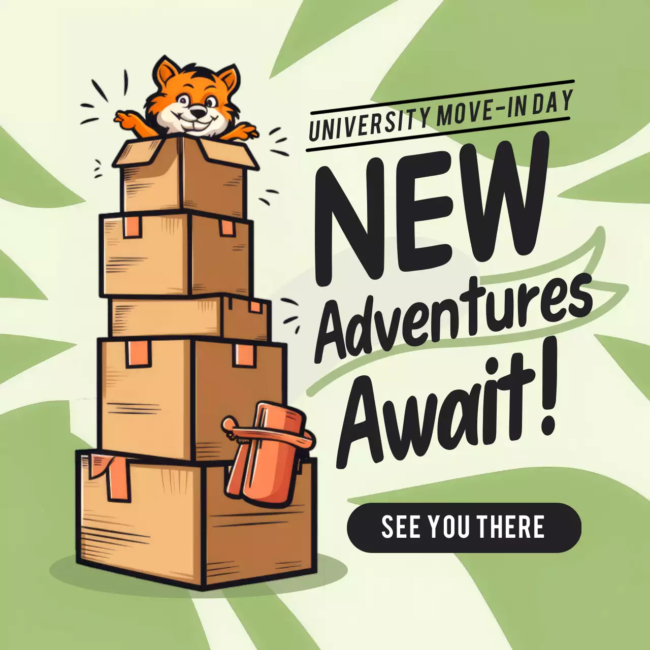 Green Comic University Event Social Media Post