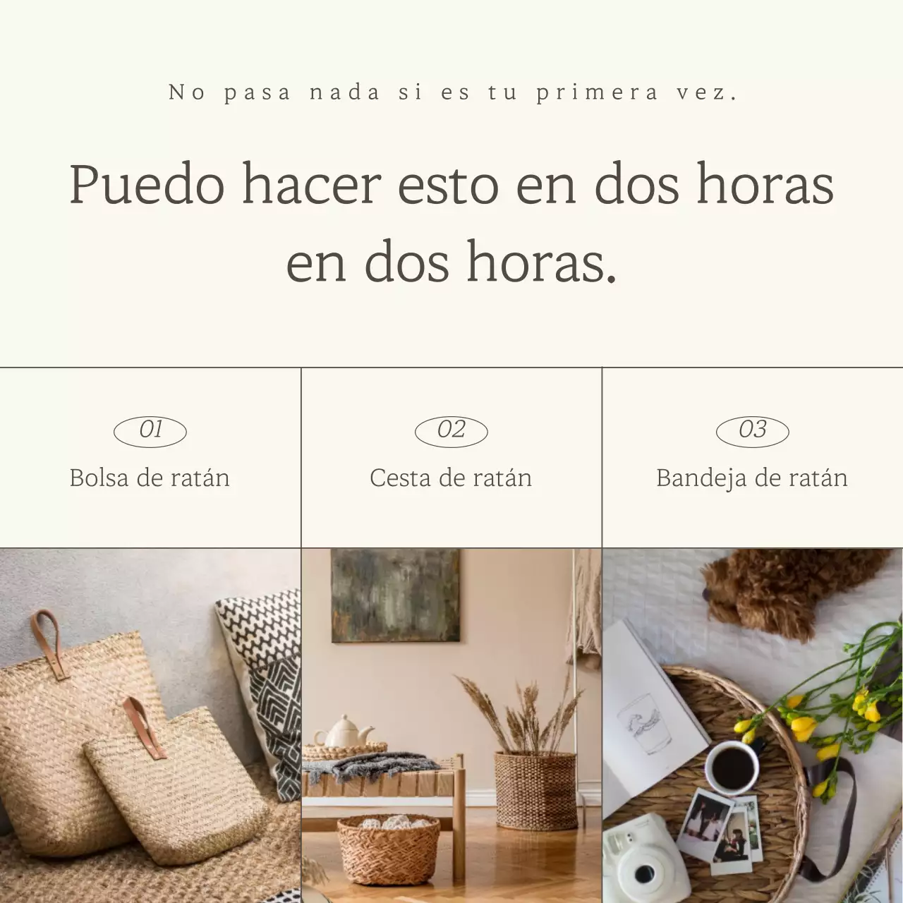 Anunciamos una lujosa clase de un día en marfil y marrón