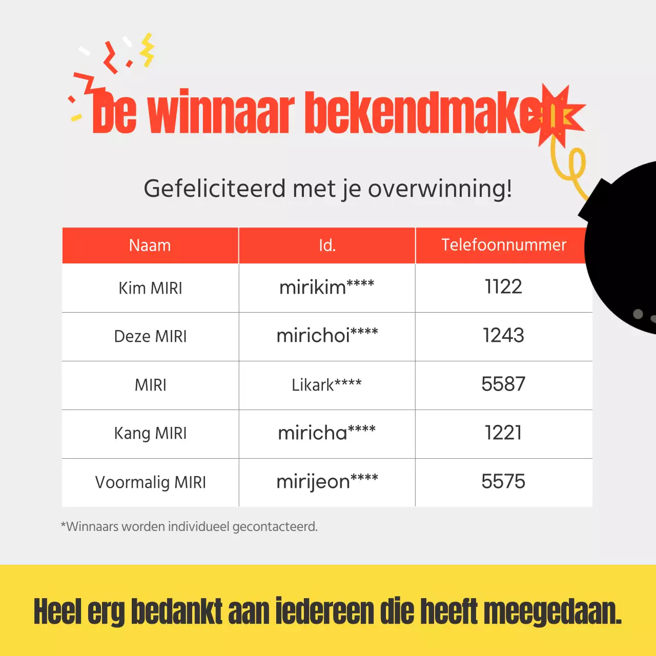 Een evenement met een mooie gele achtergrond aankondigen om het bekend te maken