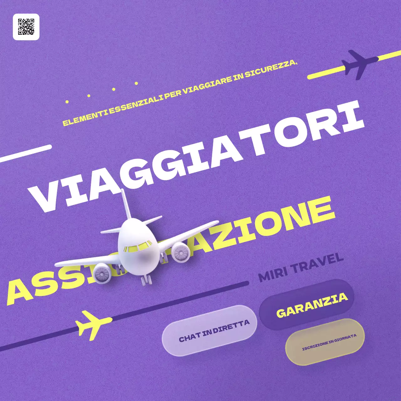La semplice promozione dell'assicurazione di viaggio di Borah e Yellow