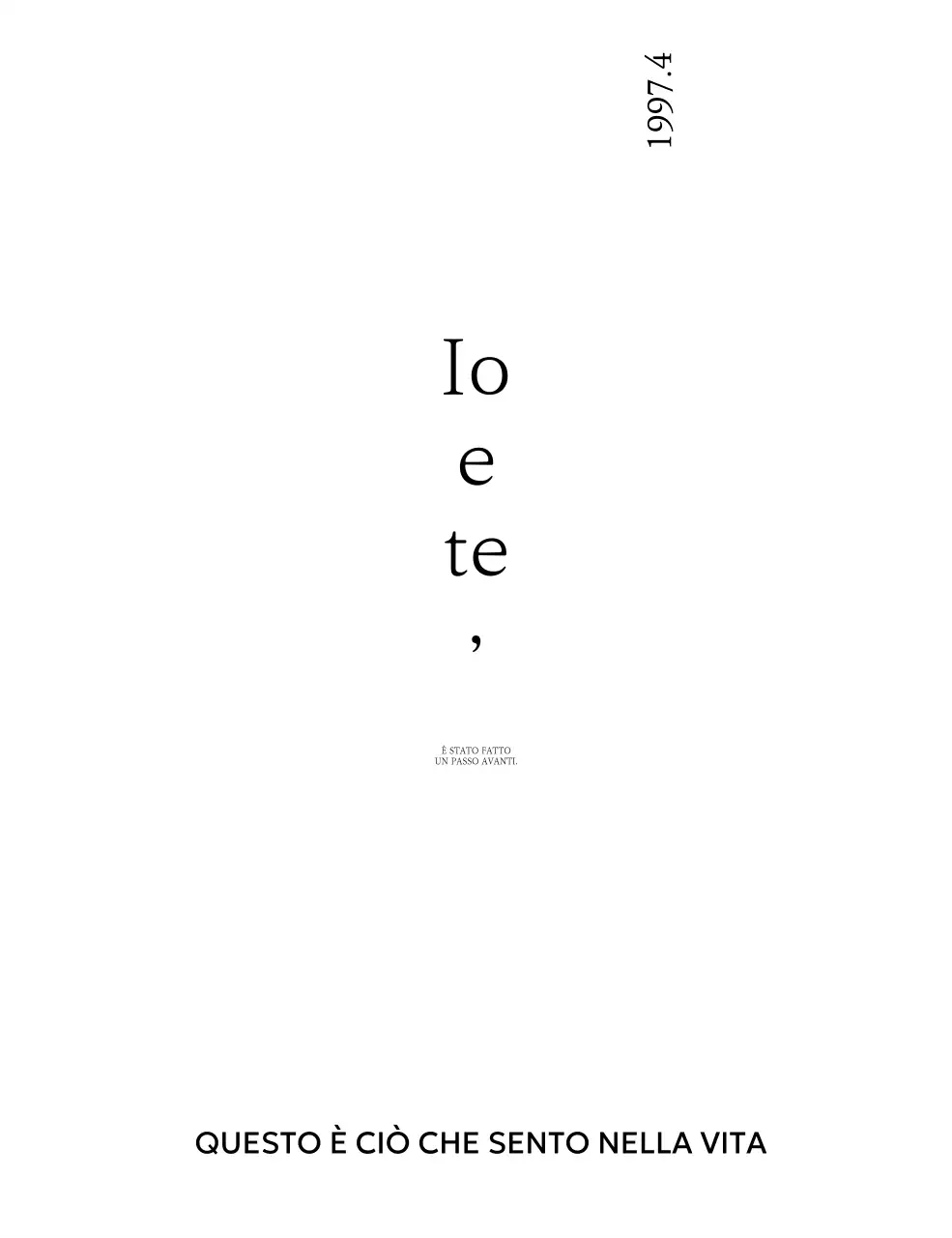 Merchandising semplice e personalizzato con frasi sentimentali in carattere serif