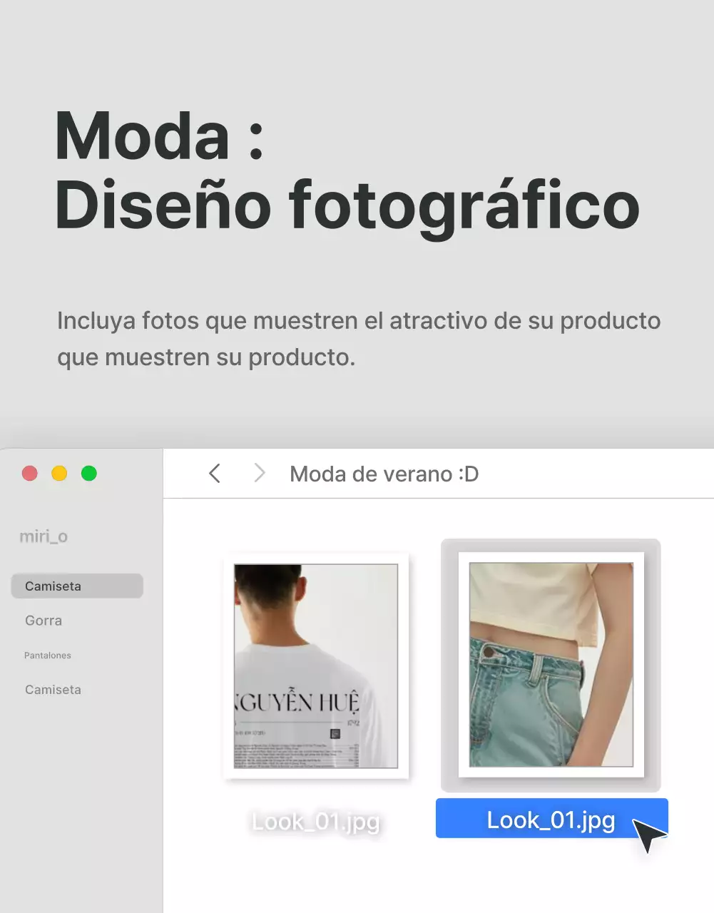 Promocione sus necesidades de maquetación fotográfica en un centro comercial de moda en gris y azul claro