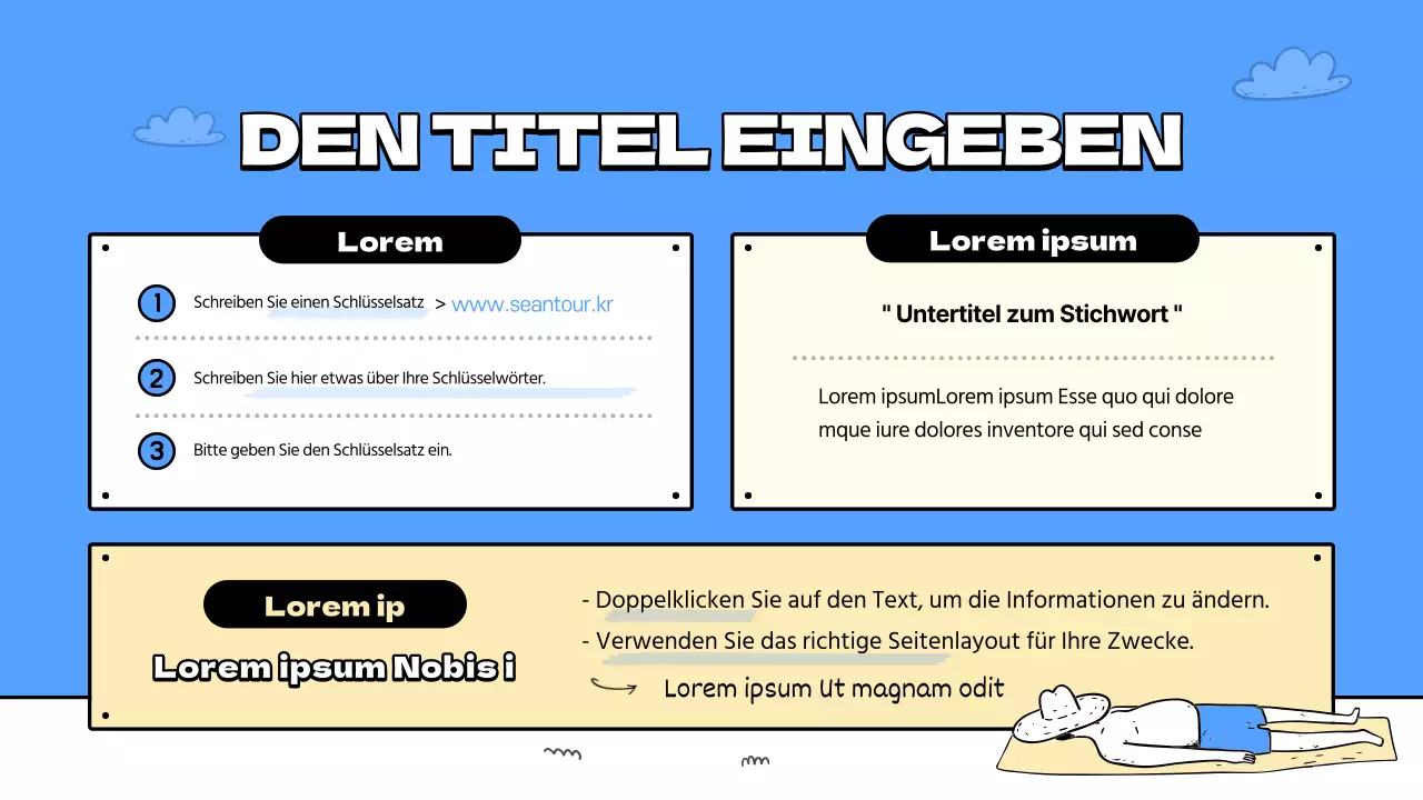 Ein Führer zu den schönen blauen und gelben Stränden Unterrichtspläne