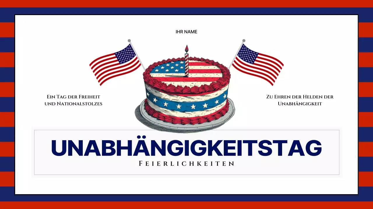 Moderne Ressourcen zum 4. Juli in Rot und Marineblau