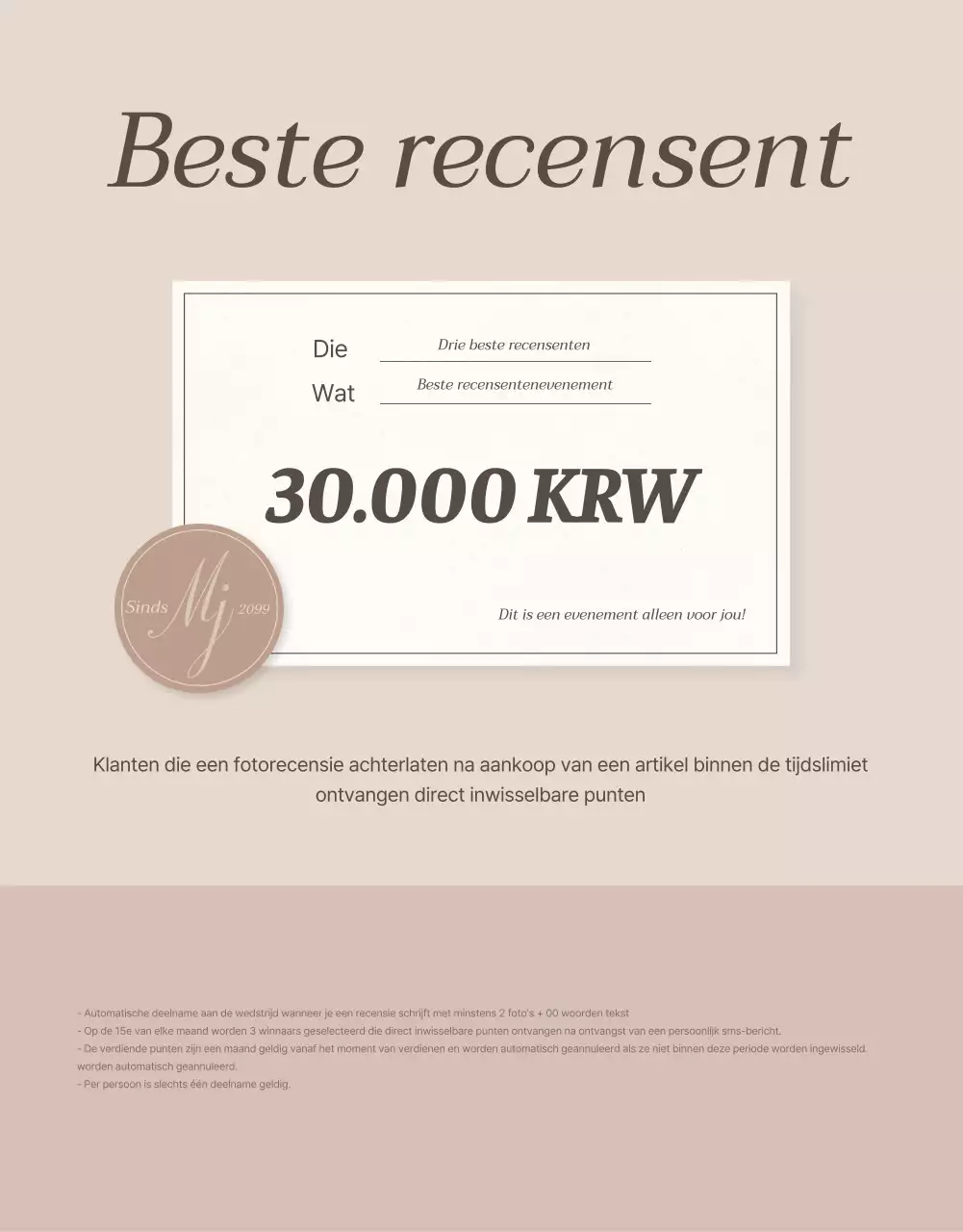 Promoot uw pagina met juwelenreviews in bruin en beige