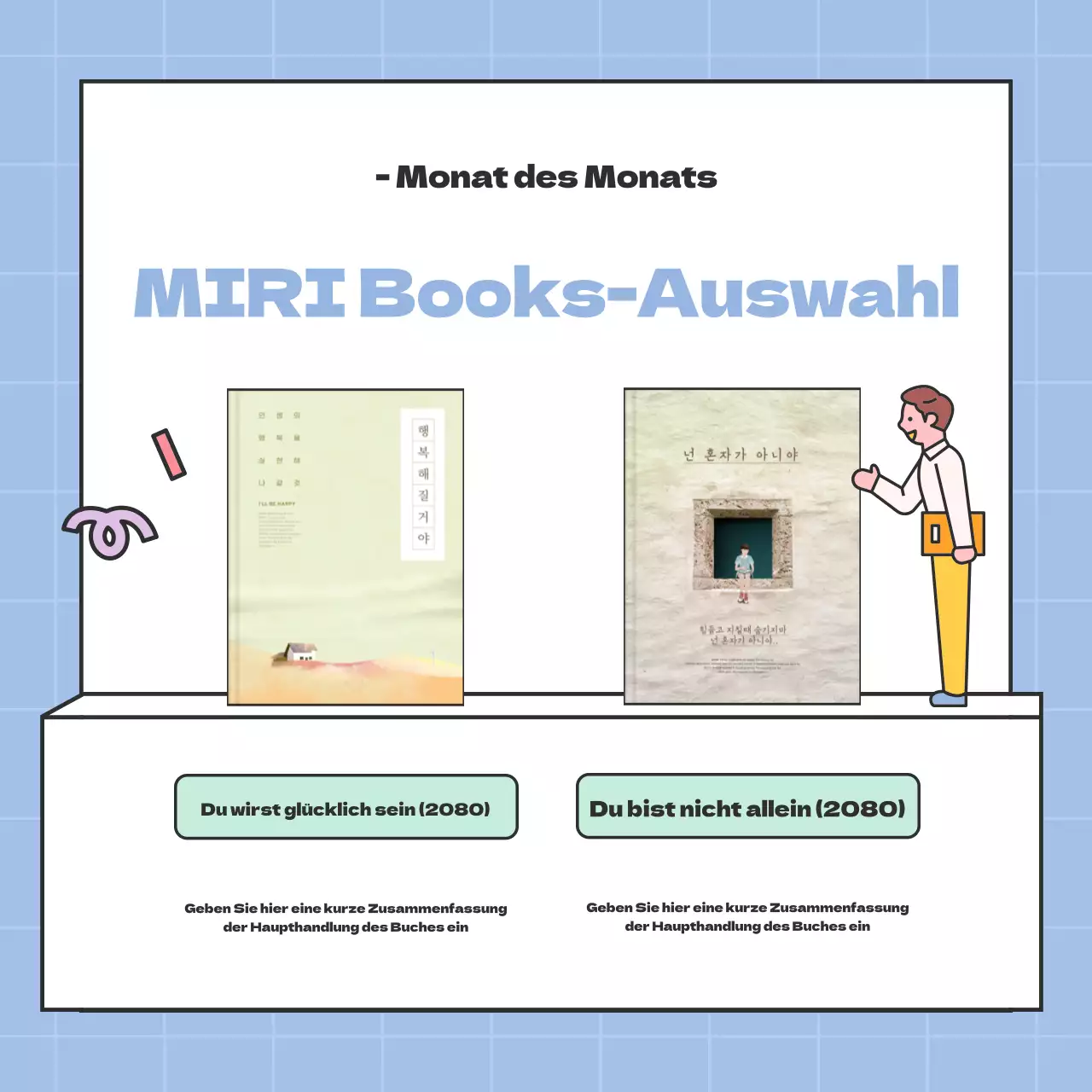 Förderung einer einfachen Sommerlesegruppe mit Lavendel und Minze