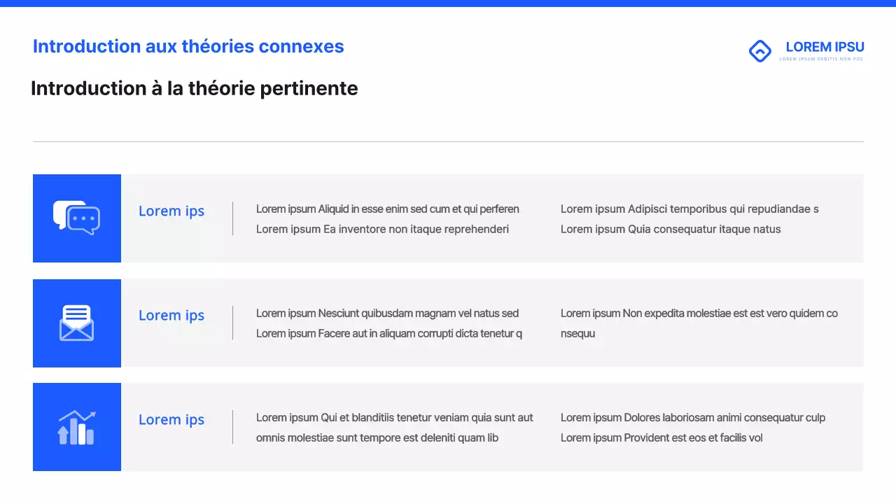 Matériel de formation simple pour les enseignants, en bleu et en noir
