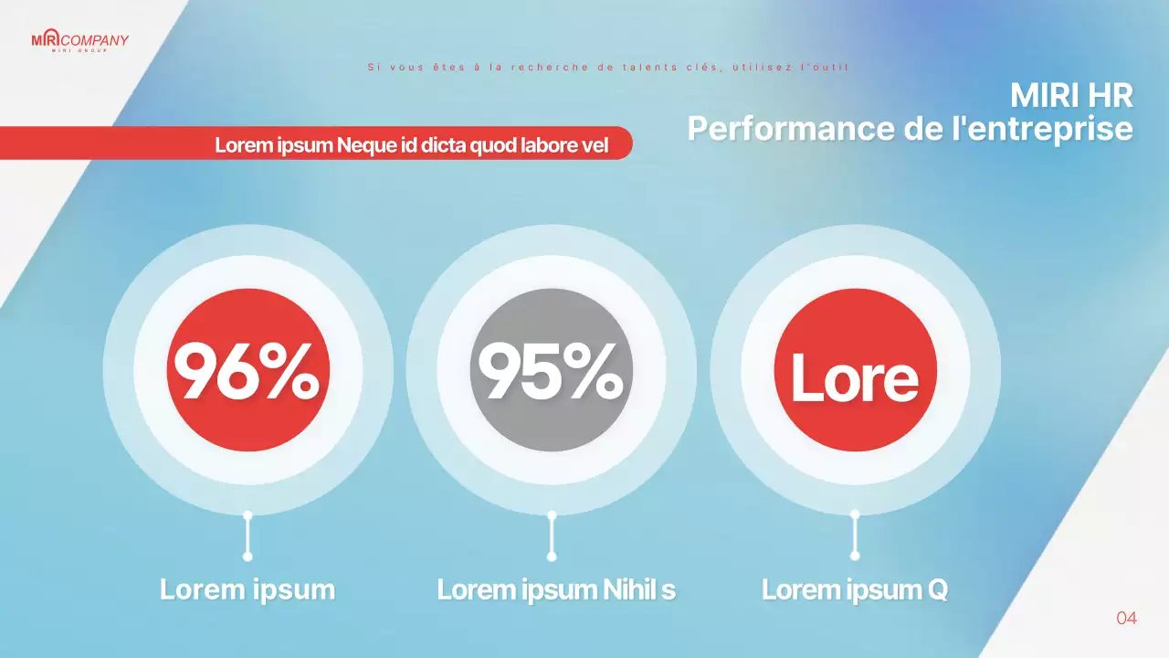Proposition de chasseur de têtes surlignée en bleu clair et rouge