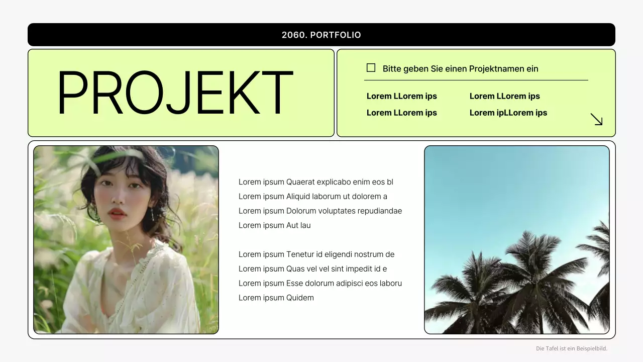 Einfache bedruckbare Mappe in Grau und Lindgrün