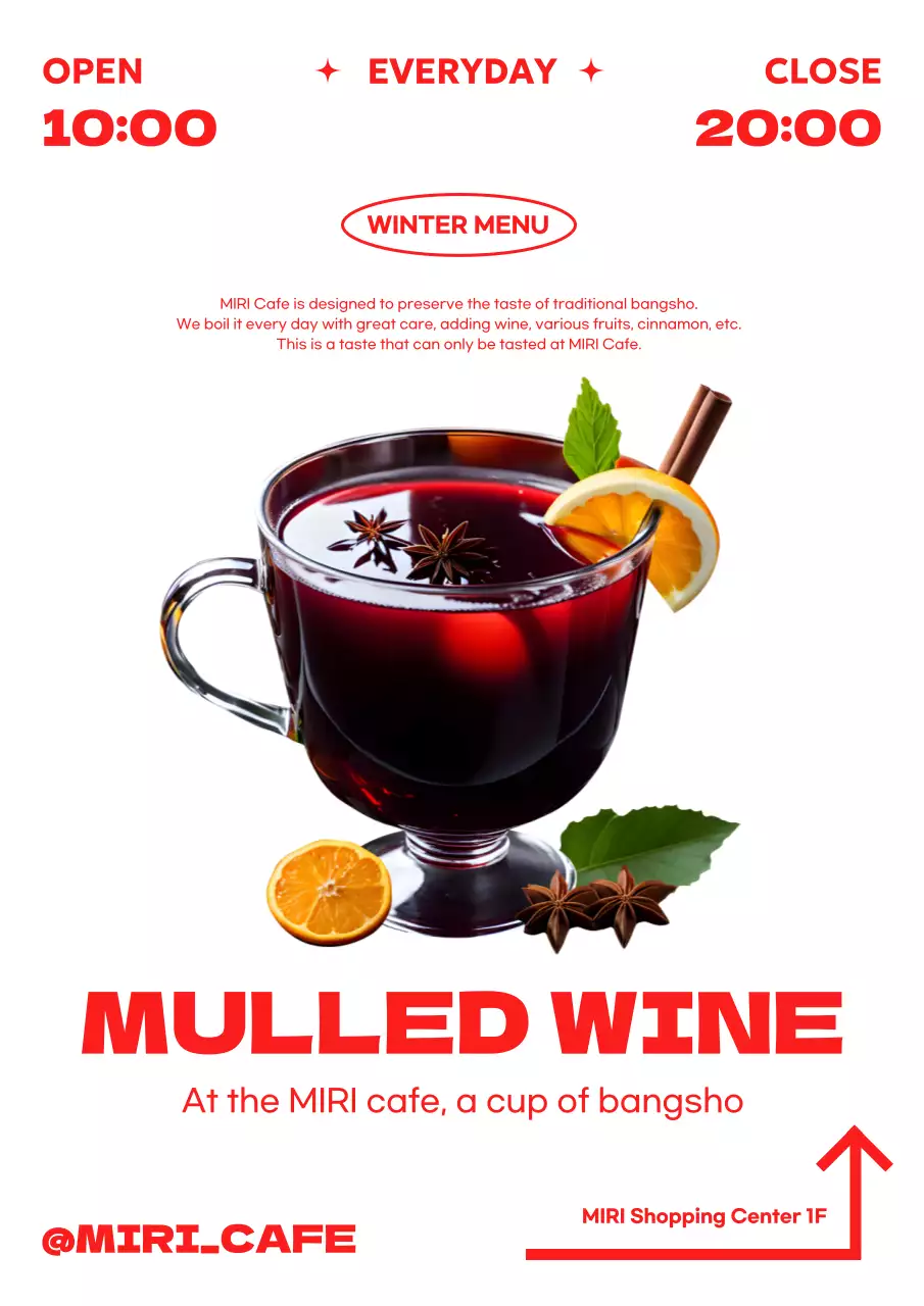 Promote your winter seasonal menu with a modern twist