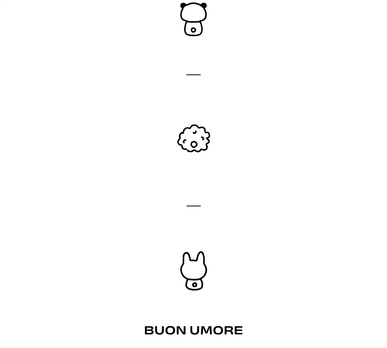 Simpatico merchandising da caffè con illustrazioni di animali da dietro