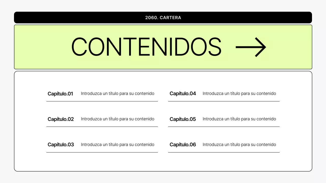 Cartera imprimible sencilla en gris y verde lima