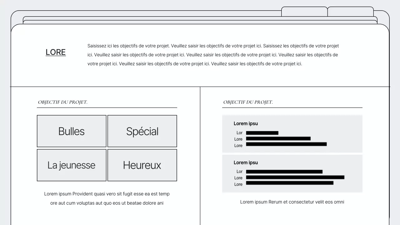 Portefeuille à cadre simple en blanc