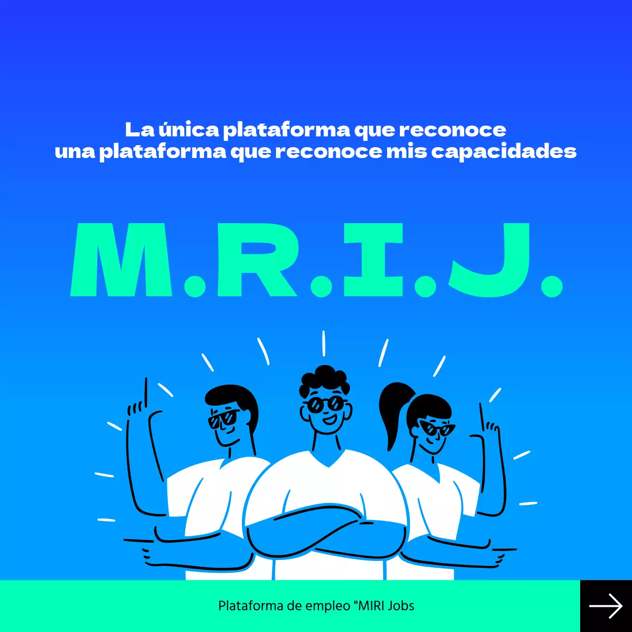 Promoción de la moderna plataforma de búsqueda de empleo Blue and Mint