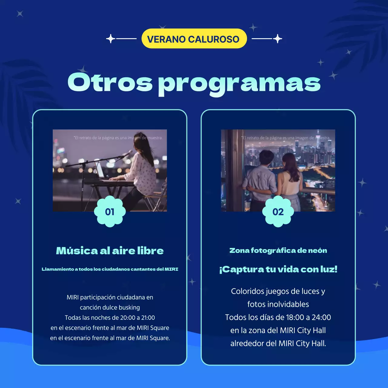 Promueva las fiestas navideñas con toques de azul marino y amarillo