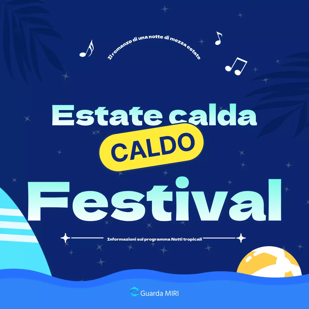 Promuovete le festività natalizie con i toni del giallo e del blu.