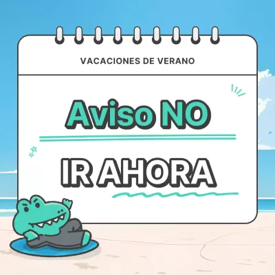 Un anuncio kitsch de las vacaciones anuales de verano en azul claro y blanco