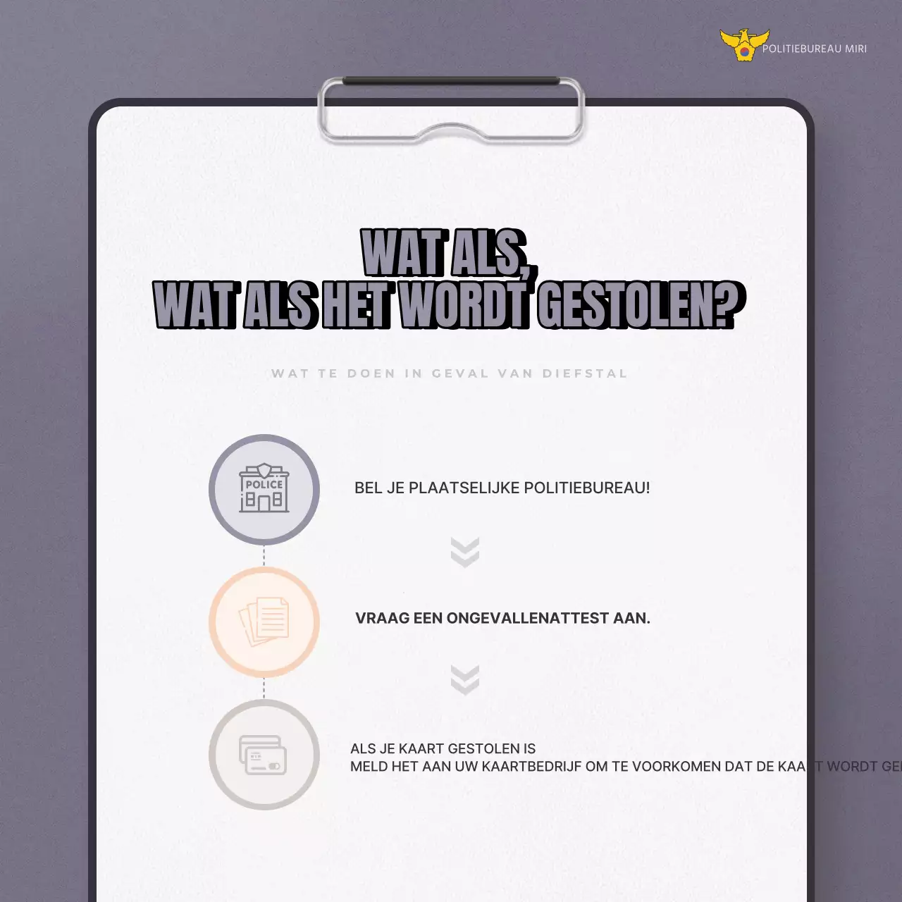 Een trendy veiligheidscampagne tegen vakantiediefstal in beige en grijs