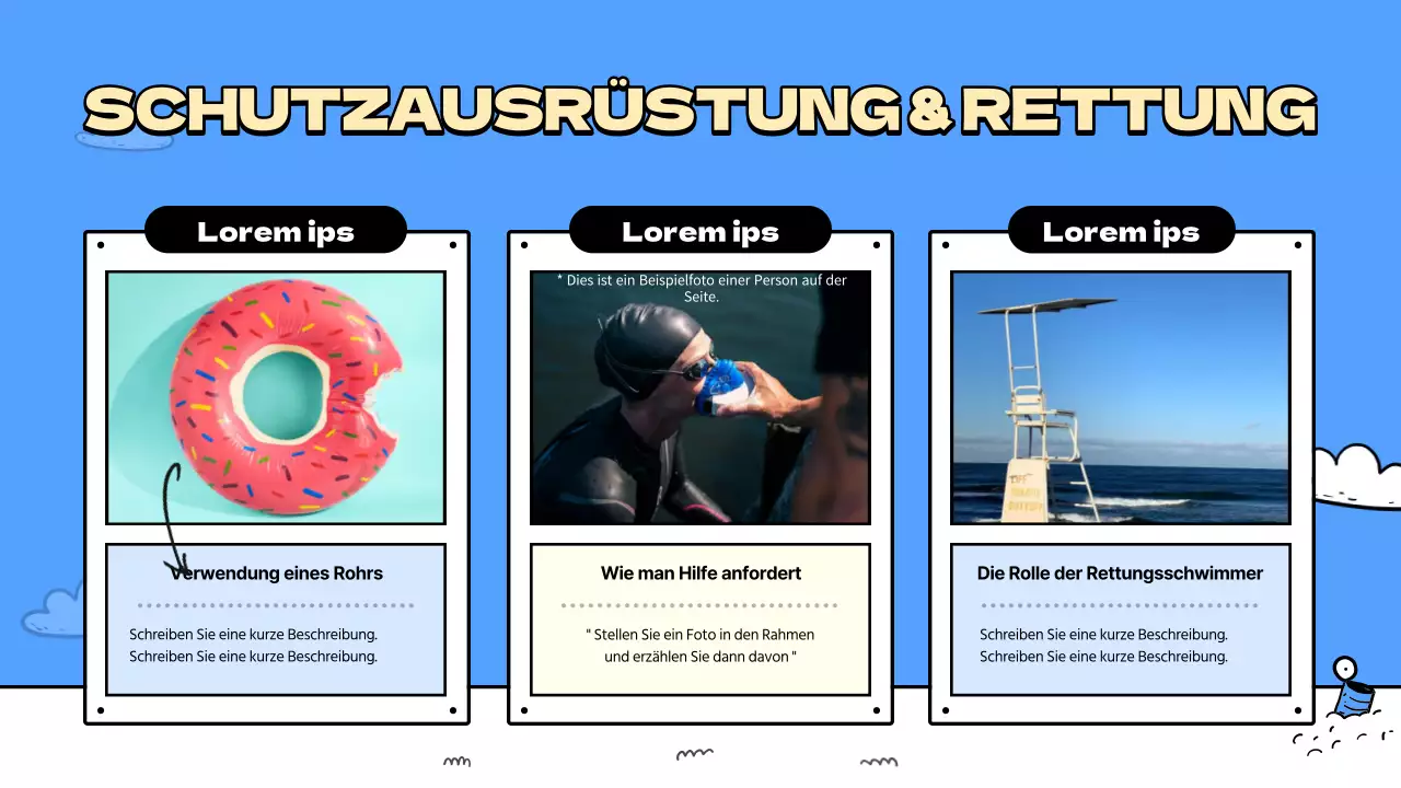 Ein Führer zu den schönen blauen und gelben Stränden Unterrichtspläne