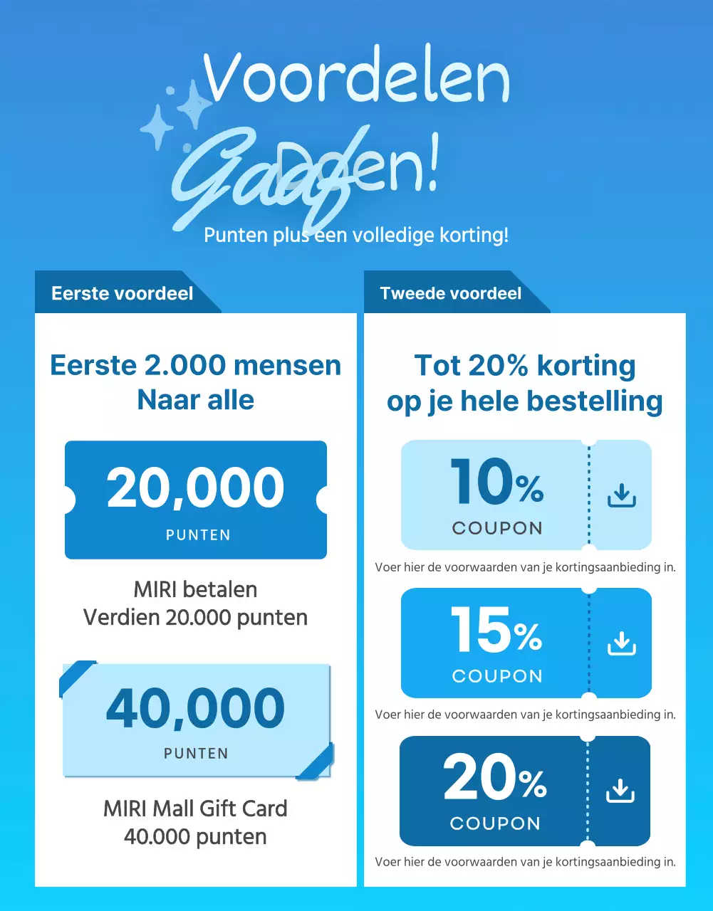 Promoot een moderne zomeruitverkoop in blauw en hemelsblauw