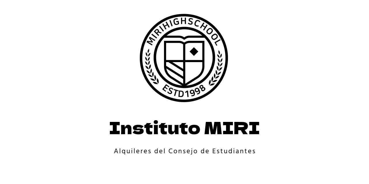 Logotipo del instituto en forma de símbolo educativo circular