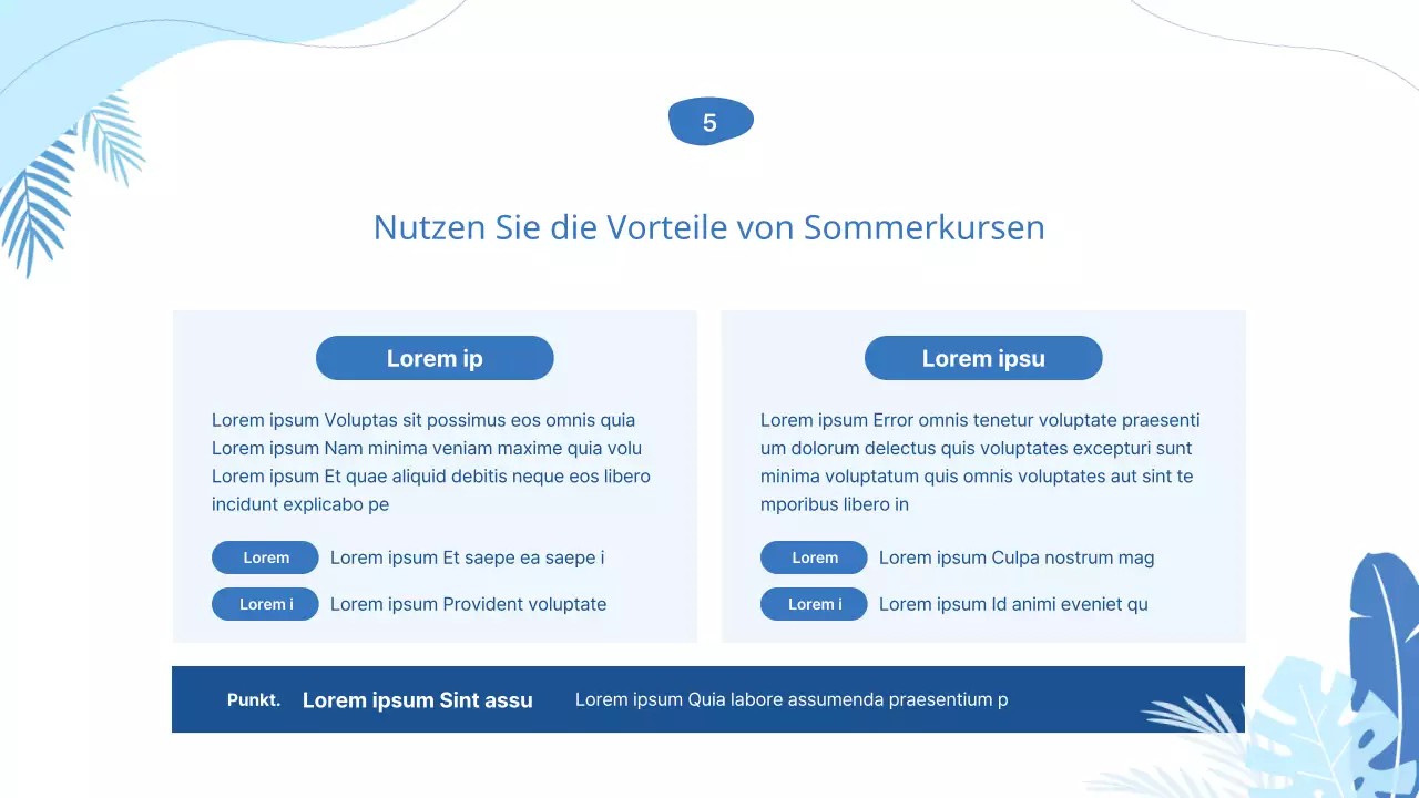 Werben Sie mit hellblauen geometrischen Mustern für Schulferienangebote