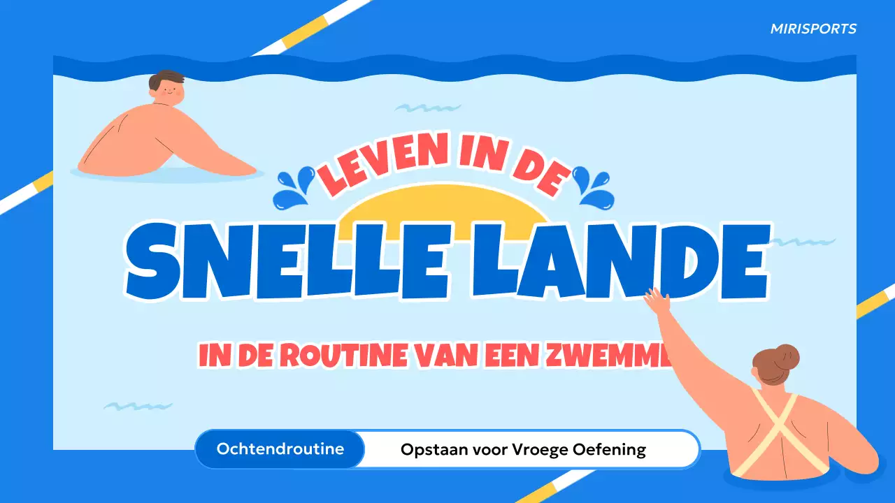 Een dag uit het leven van de blauwe en rode zwemmers en de publiciteit die ze krijgen
