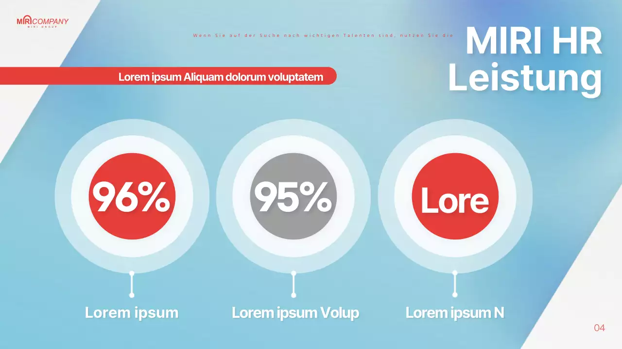 Hellblau und rot hervorgehobener Headhunting-Vorschlag