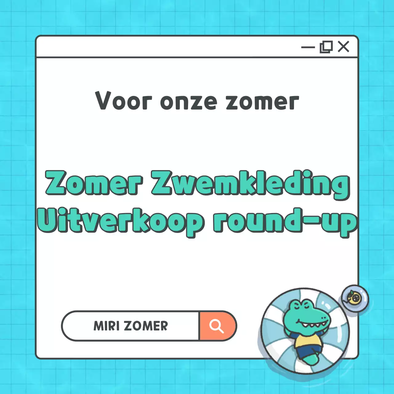 Promoot een uitverkoop van minimalistische zomerzwemmode in lichtblauw en wit