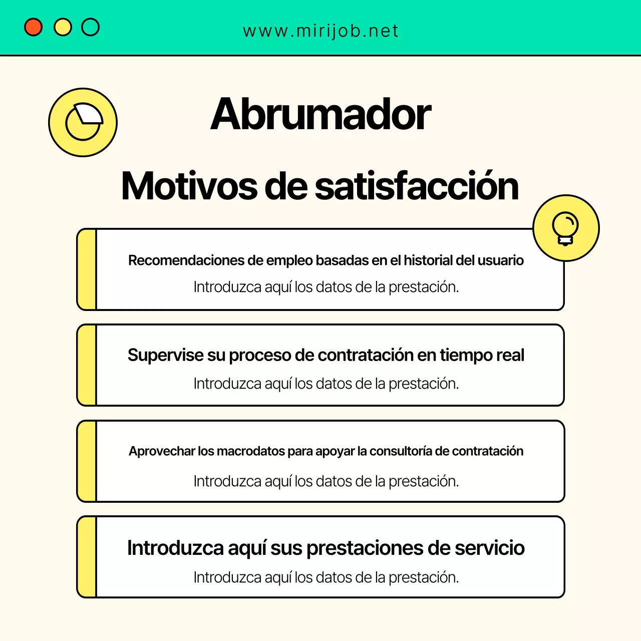 Moderna carta de presentación de trabajo en amarillo y azul