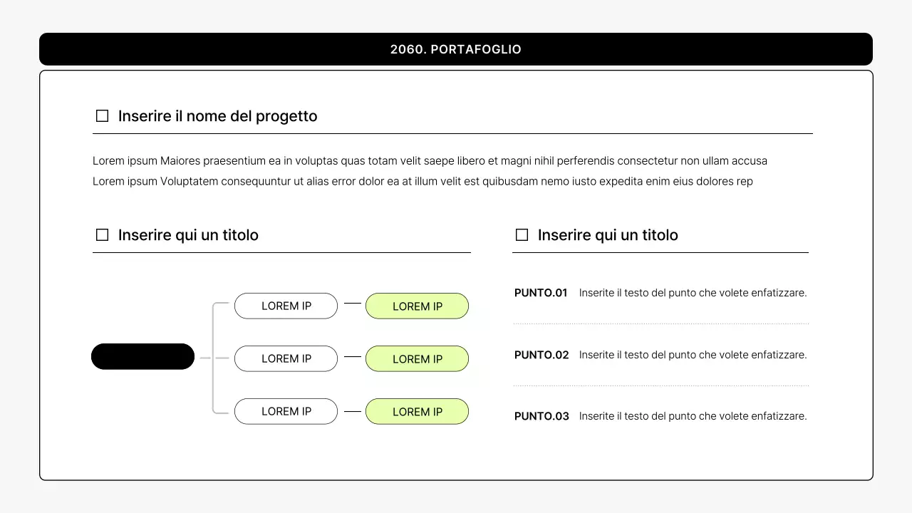 Cartella stampabile semplice in grigio e verde lime