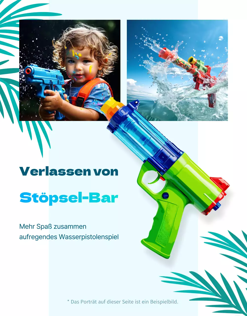 Werben Sie für eine Veranstaltung mit Vintage-Sommerartikeln in Hellblau