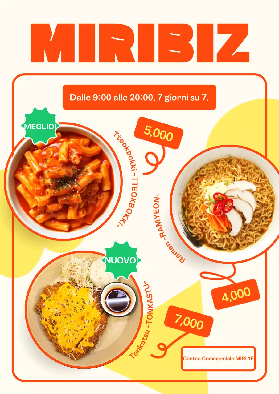 Promuovete il vostro menu da bistrot con un caldo sfondo avorio