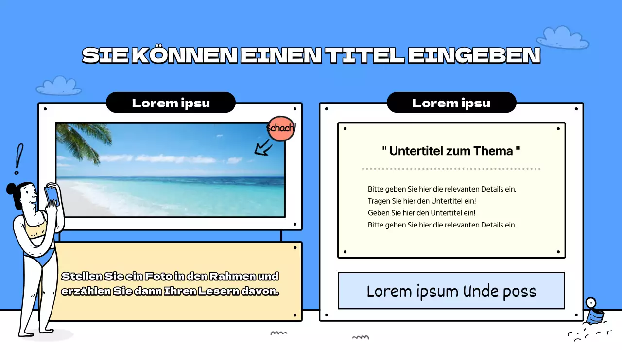 Ein Führer zu den schönen blauen und gelben Stränden Unterrichtspläne