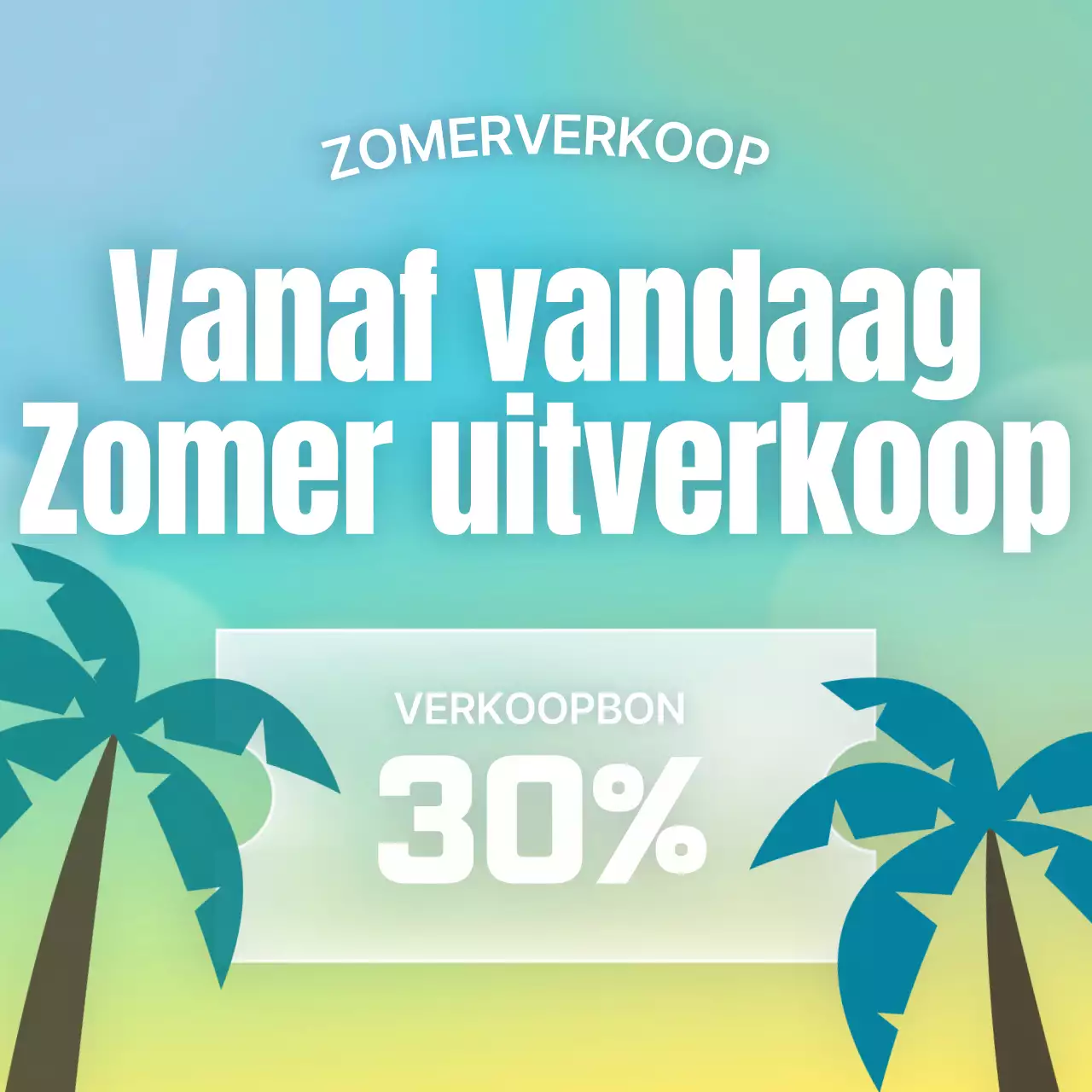 Een collectie regenboogkleurige, trendy afbeeldingen voor de zomer