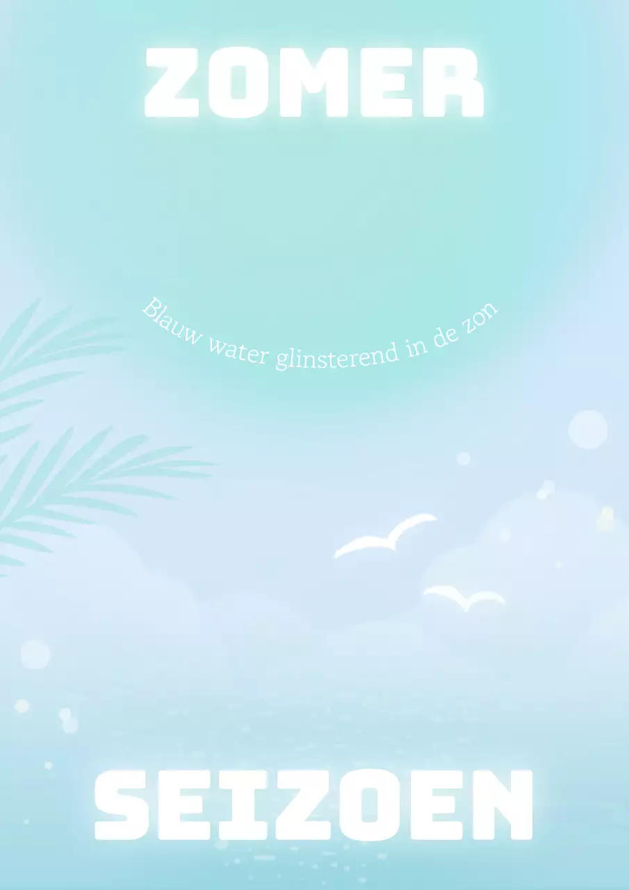 Een zee van zomerblauw op trend in lichtblauw en mintpost