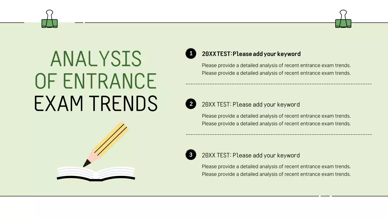 Green Simple Orientation Announcement Presentation