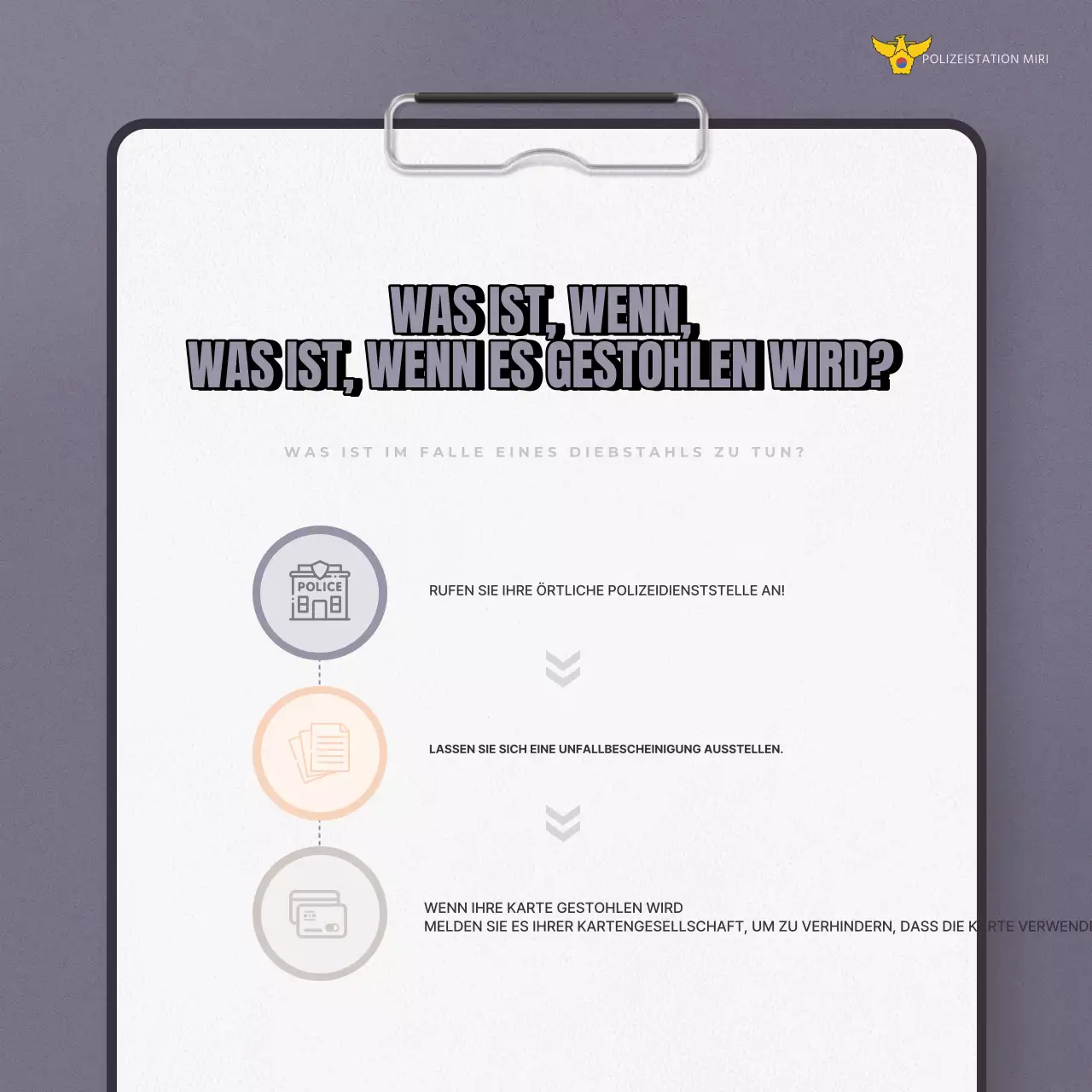 Eine trendige Kampagne zum Schutz vor Urlaubsdiebstahl in Beige und Grau