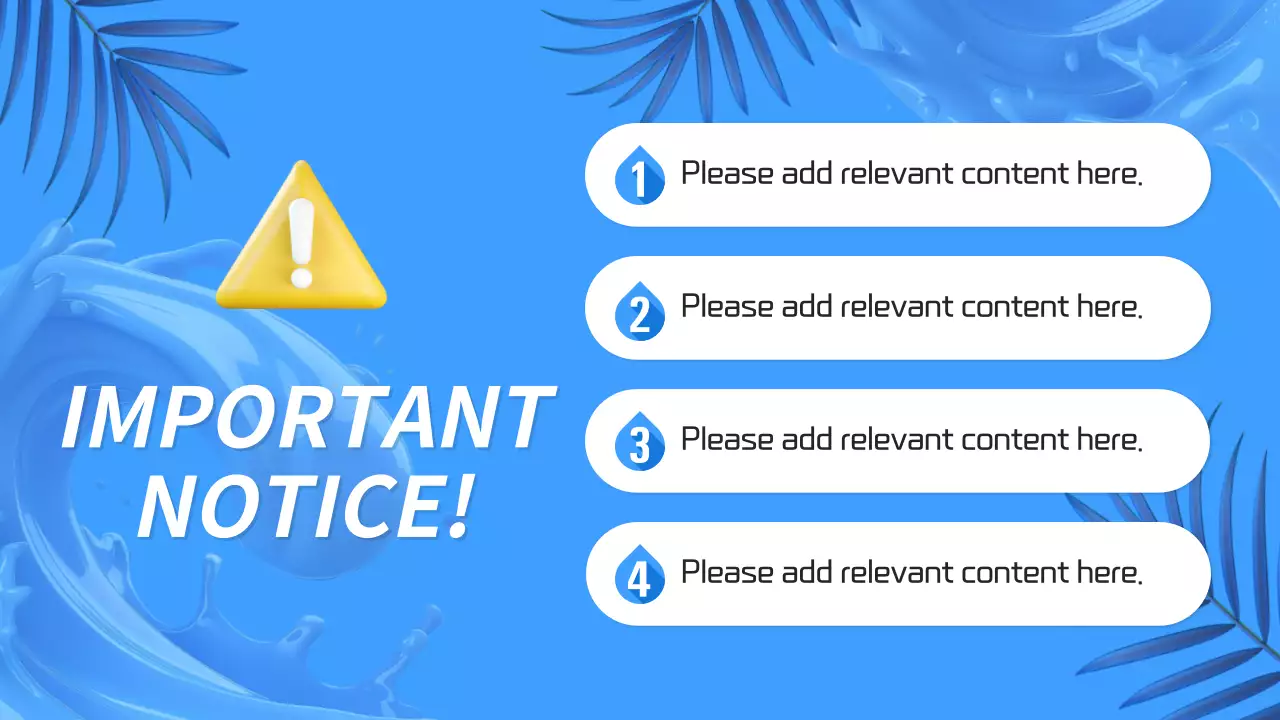 Blue Trendy Summer Announcement Presentation