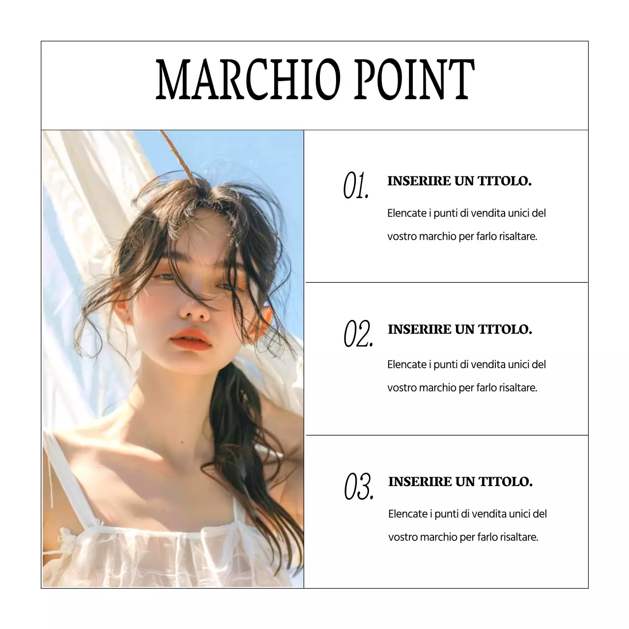 Bianco e semplice, il marketing del marchio cosmetico estivo di bellezza in estate