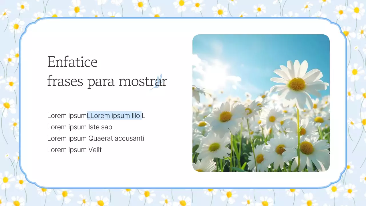 Sencillas flores de verano en presentación azul claro y amarillo